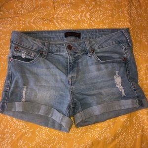 Ripped Jean Shorts
